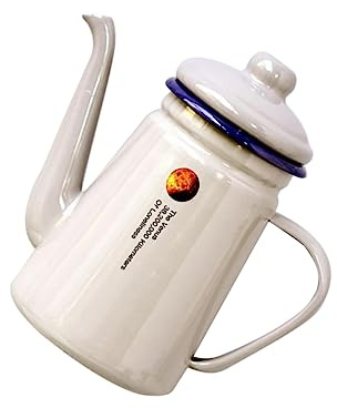 DECHOUS Retro Kettle Pot Timer Enamel Coffee Pot Cold Brew Coffee Jug for Kitchen
