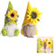 TMRBBesty Gnomo, decorazione primaverile, Pasqua, 2 pezzi, girasole, ape, gnomo, fatto a mano, per la casa, la cucina, la fattoria, decorazione
