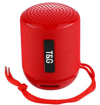 EASY SPEED Altavoz Portátil Bluetooth Recargable, IPX7 Resistente al Agua, Potencia y Calidad de Sonido, Portátil Tamaño Pequeño, T&G129 Rojo