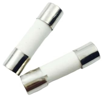 ROJDFCNBW Fusibles électriques tubulaires en céramique, 20 pièces 5 × 20mm 250V 0,5a 1A 2A 2,5A 3A 3,15A 4A 5A 6A 6,3A 8A 10A 15A 20A 25A 30A(6.3A)