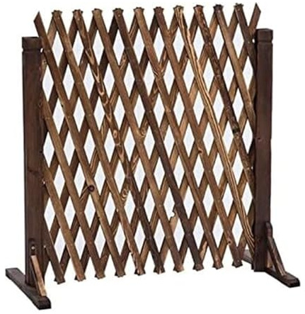 Einziehbarer Sichtschutz for den Garten, 35–120 cm hoch, Pflanzentrennwand aus Holz for Hof, Innenhof, Garten-Sichtschutz, Breite verstellbar(35.4in(90cm))