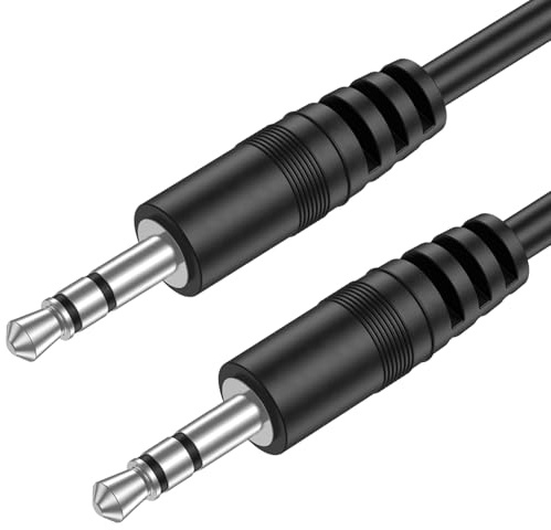Amzpas Cavo Aux 3,5mm, Cavo Auxiliary Audio Jack Stereo Maschio a Maschio in Nylon Compatible con iPhone/iPad/Oculus Quest/Laptop/MP3/Autoradio (2M)