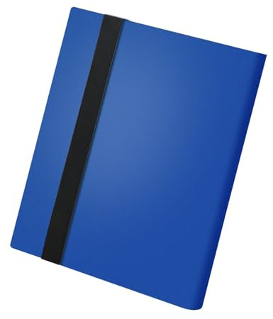 Album per carte di credito a 9 tasche, rilegatura a lunga durata, pagine di protezione per caricamento laterale, libro di memorizzazione da collezione, organizzatore per hobby per sport, calcio, MTG