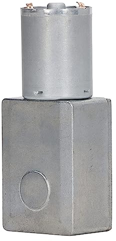 ViaGasaFamido Motoriduttore a Vite Senza Fine DC 12V 35 Giri/min con Riduttore per Giradischi Autobloccante, Coppia Elevata per Albero da 6 Mm per Distributori Automatici (23RPM)