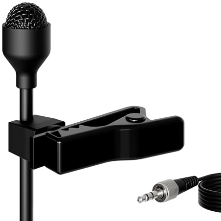 J K Pro Lavalier Lapel Microphone MIC-J 044 Compatible with Sennheiser Wireless Transmitter - Omnidirectional Condenser Mic
