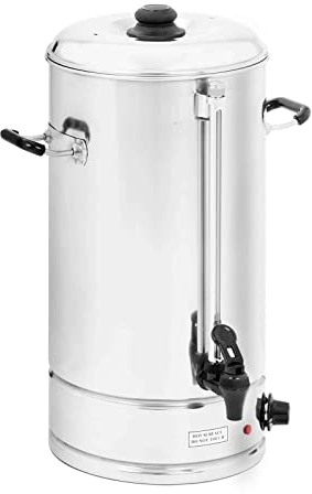 Royal Catering Instant Hot Water Dispenser Urn RCWK 20L (Total capacity 20 L, Operating capacity 16.5 L, 140 Cups, 2,500 Watts, 30-100 °C, Stainless steel)