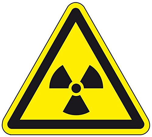 LEMAX® Warnschild Warnung vor radioaktiven Stoffen...,ASR/ISO,Folie,SL 50mm,10/Bogen