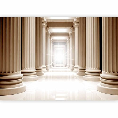 Fotomurales B&D XXL - 350x256 cm XXL Papel pintado tejido no tejido Decoración de Pared decorativos Murales moderna Diseno Fotográfico Columnas Grecia Perspectiva d-a-0037-a-b