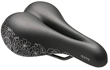 Terry Bike Saddle Womens Cite X Gel Saddle, Bicycle Seat for Women, Wide Comfortable Shock-Absorbing Gel Bike Seat with Center Cutaway - Flower,
