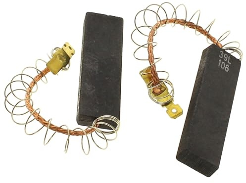 daniplus Kohlen, Motorkohlen 13,5x5x43mm / 4,8mm passend für Bosch Siemens Waschmaschine 616505