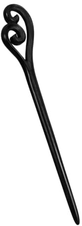Lurrose Ebony Hair Chopsticks 7 In Vintage Wooden Hairpin Chinese Hair Sticks Styling Accessory for Women Lady