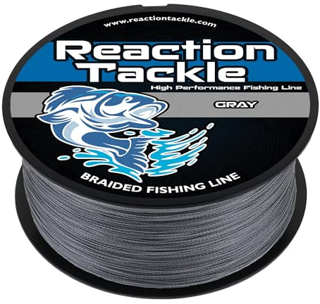 Reaction Tackle Professionelle geflochtene Angelschnur für Salzwasser- oder Süßwasserfische, bunt für bessere Sichtbarkeit