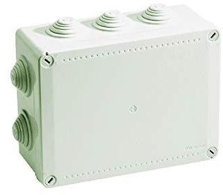 boite de dérivation - a tétines - 380 x 300 x 120 mm - gris - boite étanche - iboco 05540