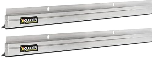Xcluder 36 Low-Profile Door Sweep, Aluminum 2-Pack – Seals Out Rodents & Pests, Enhanced Weather Sealing, Easy to Install; Door Seal Rodent Guard; Rodent Proof Door Sweep