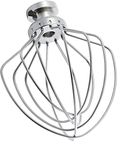 MMOBIEL 6 Tête de fouet de rechange en acier inoxydable. Compatible avec KitchenAid K45, KSM15, KSM110, KSM103, KSM75, KN15, et KSM90 Stand Mixer