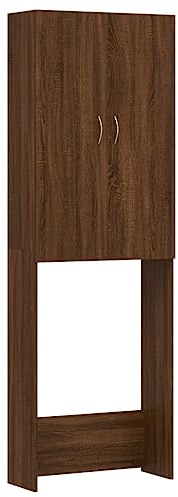 Mobile per Lavatrice Rovere Marrone 64x25,5x190 cm