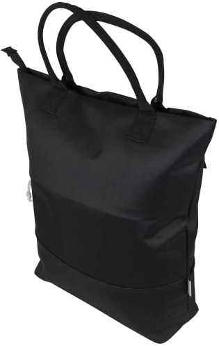 Edge Trendy Shopper Fahrradtasche Gepäckträger Tasche 20 Liter Tragetasche Wasserdicht Schwarz