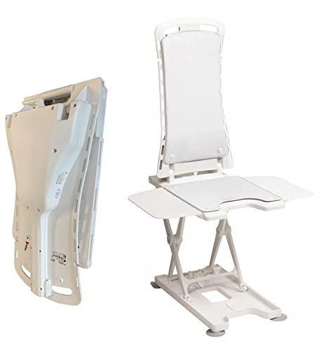 Drive Medical Bellavita 2G Élévateur de baignoire avec housse classique Blanc Lifter ergonomique pour personnes âgées Réglable électroniquement avec commande flottante