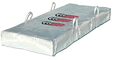 Lacers Big Bags | 10 Stück | Plattenbag Asbest | Traglast - bis 1500 kg | Schüttgutbehälter, Transportsack, Entsorgungssack | 320x125x30 cm |…