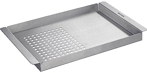 Westmark Piastra griglia 2 in 1 – padella versatile per preparare una varietà di piatti alla griglia con e senza perforazione – acciaio inox