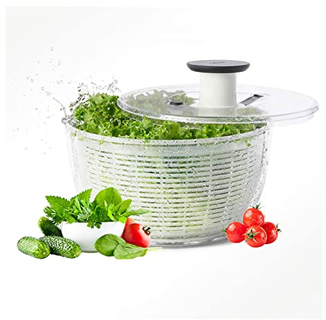 Dryer Kitchen Manual Vegetable Spinner and Salad Spinner Fruit Lettuce Easily Dryer Press Easy Spin Large 5.88L Kitchen rotate
