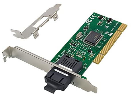 LAUGHERER PCI IC Plus IP100A Tarjeta de red de fibra óptica rápida de 100Mbps de puerto único Tarjeta de red Adaptador de Ethernet Tarjeta de red