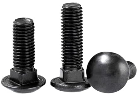 5–10 Stück M6 M8 304 Edelstahl mit schwarzen Schlossschrauben Schlossschrauben Regalschrauben Computer-Schreibtisch-Zubehör(25mm,M8 5pcs)
