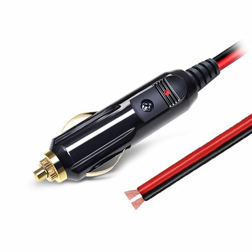 L32 KFZ Zigarettenanzünder Stecker 12V/24V mit 20A Sicherung, Universal Auto Adapter für PKW, LKW, Wohnmobil, Caravan und Boot, Robuster Anschluss für Autozubehör, Sicher und Langlebig
