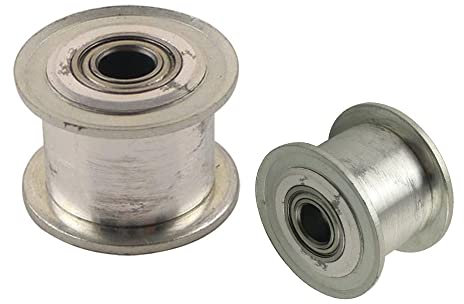 2 pezzi MXL Tipo la puleggia del minimo da 16t senza/nessuna portata denti da 3 mm larghezza di cinghia di 3 mm 7 mm 11 mm con cuscinetto for MXL 16T Cinghia di distribuzione(11mm)