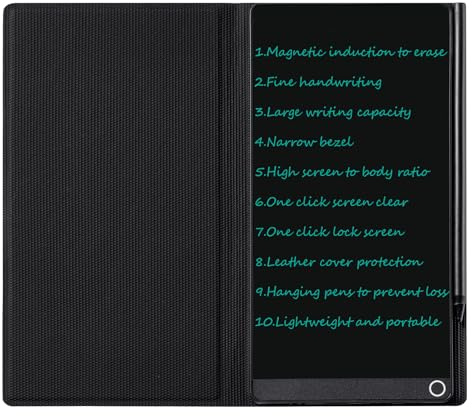 6.5 Inch LCD Writing Tablet,Reusable Digital Notebook with Smart Pen,Real-time Sync Full Screen Digital Notepad for Taking Notes Drawing