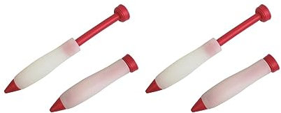 Set di 2 penne in silicone per decorare torte, portatili, professionali, inodori, antiaderenti, per cottura e cupcake, accessori