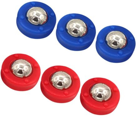 Accesorios 6 Piezas de Tejo de Mesa en Acero y Plástico para Juego