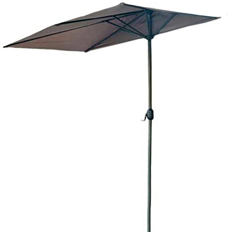 LSLYTQ Sun Shade Protection, Sun Umbrella, Protection Windproof, Easy Folding Setup, with Crank Handle, Sunshade for Terrace,Balcony, Backyard, Coffee Bar, Outdoor Sunshade Canopy good