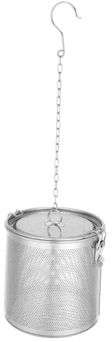 DOITOOL Filtro per Spezie in Acciaio Resistenti con Gancio Antigoccia Setaccio per Condimenti e Spezie Portaspezie Creativo per Cucina Adatto per Zuppe e Brodi