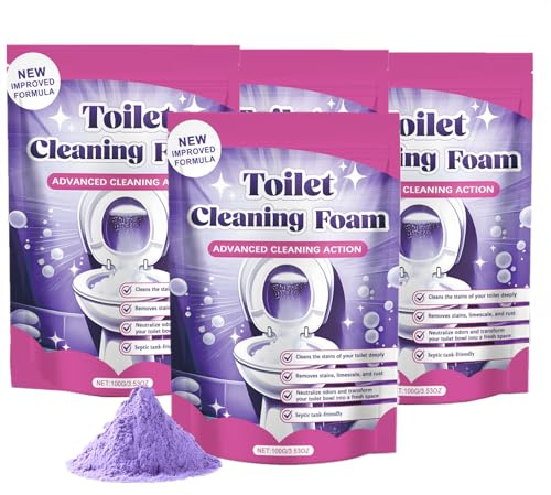 Wc-Reiniger,Toilet Cleaner,Toilet Cleaner,WC Reiniger Extra Stark,Toilets Cleaning Foam,Toilettenreiniger,Toilette Reiniger Schaum,Cleaning Powder (4PC*100G)