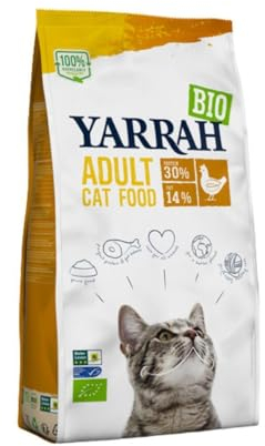 Yarrah Bio Katzentrockenfutter Huhn ohne Zuckerzusatz, 800g