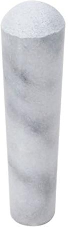 M.V. Trading Mörser und Stößel aus Marmor, porzellan Marmor, Weißer Marmor, Replacement Stick