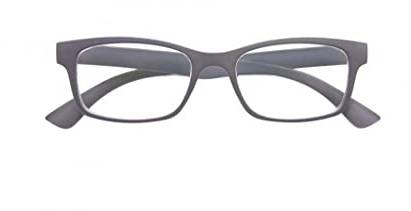 SILAC - Soft Grey 7203 - Unisex Reading Glasses with Rectangular Lenses - Lightweight, Resistant & Comfortable Readers - Diopters +1.75 - For Women and Men - Grey