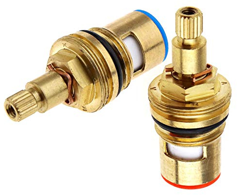 1/2 Keramik-Oberteile Ventiloberteil 90° für Zweigriffarmaturen Ventile Set
