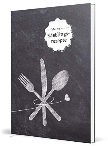 Kipitan Großes XXL Rezeptbuch zum selberschreiben - TAFEL - DIN A4 | 102 individuellen Rezeptseiten: DIY Kochbuch zum ausfüllen: Hardcover mit Inhaltsverzeichnis, Register und Lesezeichen