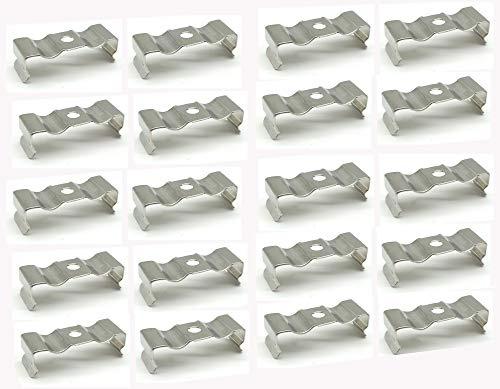 Traodin Big T5 LED Light Bulbs 20 Clips Holder Bracketr for Lamp Socket Shop Light Fixture, Led Ceiling Lamp(20pcs) (25mm/0.98inch)