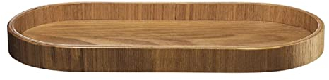 ASA Wood Ovales Tablett aus Weidenholz in der Farbe Natur, Maße: 35,5cm x 16,5cm x 2,5cm, 53696970, Braun