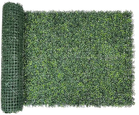 Bybeton Artificial Ivy Privacy Fence Screen,40x120 (33.33 sqft) UV-Anti Faux Boxwood Roll Grass Wall Panels for Patio Balcony Privacy, Garden, Backyard Greenery Wall Backdrop and Fence Decor