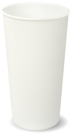 Schramm® Gobelets réutilisables d'environ 400 ml blanc mat au choix Lot de 10, 20, 30 ou 50 gobelets réutilisables en plastique, taille : 20 pièces