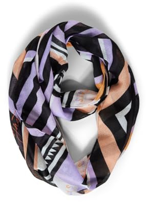 STREET ONE Damen Schlauchschal Bedruckt, shiny lilac, A