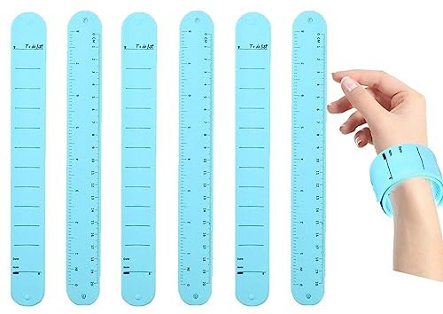 Silikon Memo Handledsrem 8 Delar Smällarmband Återanvändbara Vattentät Bärbar Memo Rem Skrivbar Raderbar Handledsrem