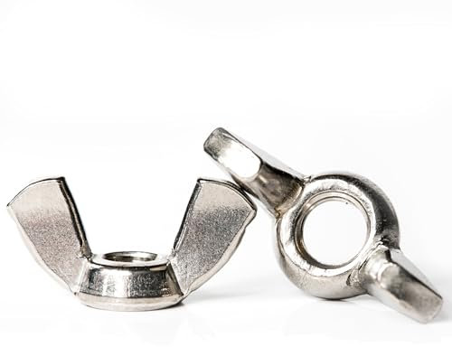 M5 (5mm) Wing Nuts Butterfly Nut Thumb A2 Stainless Steel (Pack of 20) A03D/1