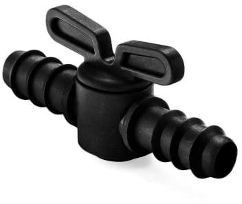 DOJA Barcelona | Vanne Plastique 12mm | Pack 12 | Vanne Arrosage | Goutte a Goutte 12mm | Plastique | Raccord Tuyau d'Arrosage | pour Tuyau Arrosage Goutte à Goutte, Matériel d'Arrosage pour Jardin