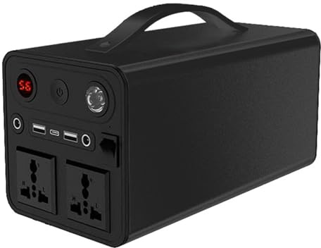 Hydravex Estación de energía portátil Batería de Litio de 300 W Bailibatt Pequeño generador portátil para Uso doméstico Camping Viajes Caza de Emergencia al Aire Libre, Banco de energía Grande,Black