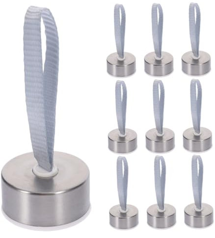 COLLBATH 10pcs Stainless Steel Tumbler Replacement Lids with Handle for Wide Mouth Glass Bottles, Leak-Proof Screw-on Caps Compatible with Insulated Sports and Travel Water Bottles, 43mm Diameter